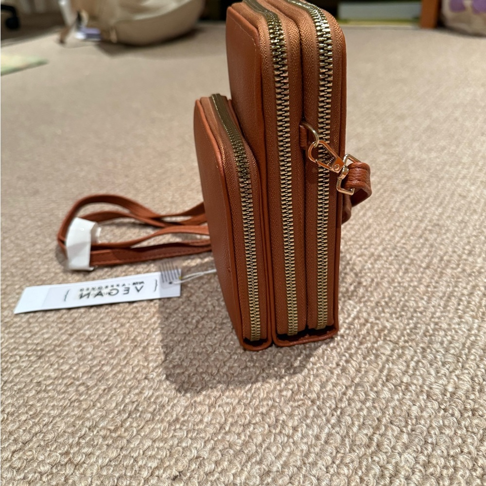 Malibu Skye Tan Vegan Crossbody Bag